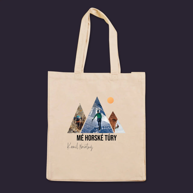 Fotokoláž: Mé Horské Túry - Plátěná Taška