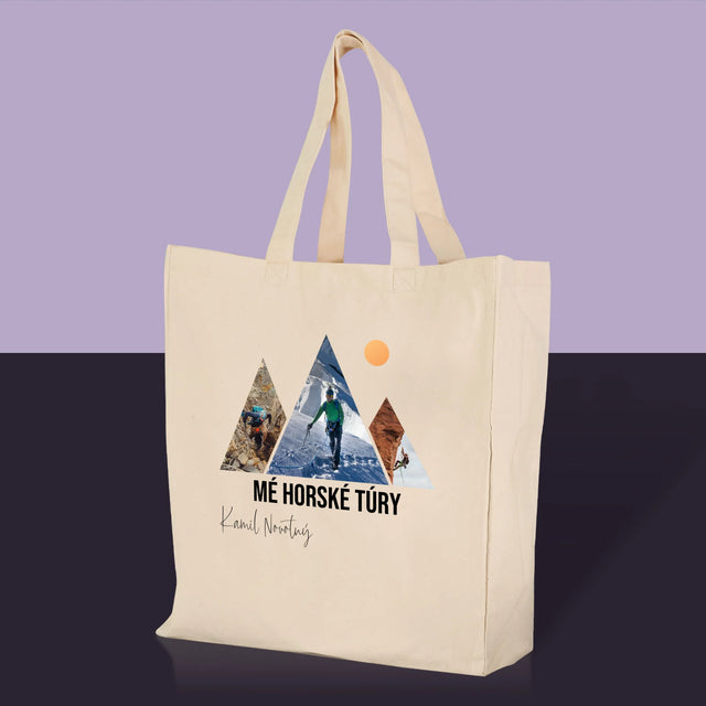Fotokoláž: Mé Horské Túry - Plátěná Taška