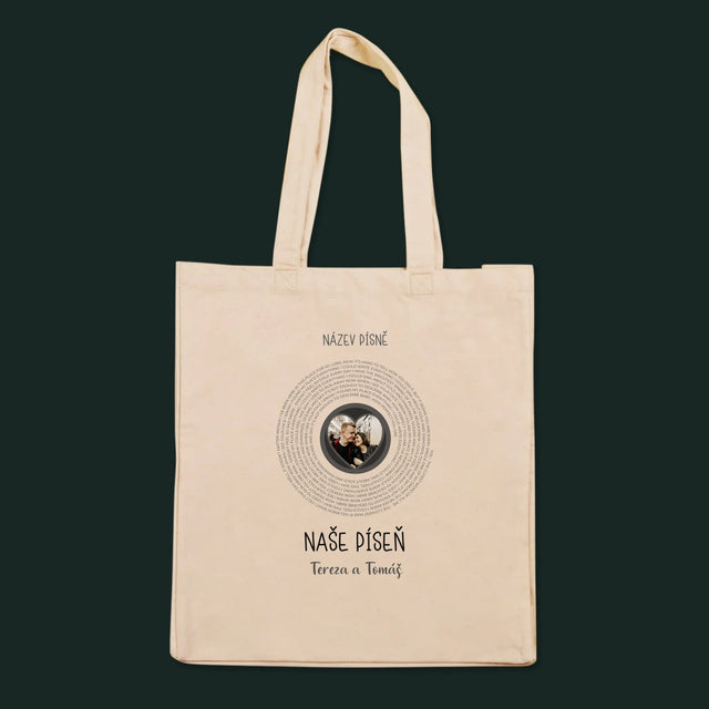 Fotka A Textem: Naše Píseň - Plátěná Taška