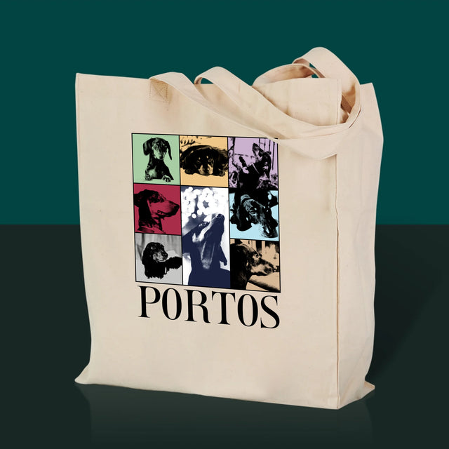 Fotokoláž: Štěně Jak Taylor - Plátěná Taška