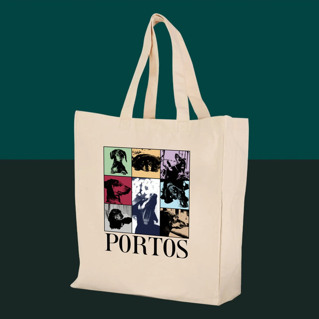 Fotokoláž: Štěně Jak Taylor - Plátěná Taška