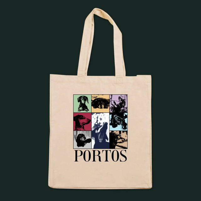 Fotokoláž: Štěně Jak Taylor - Plátěná Taška