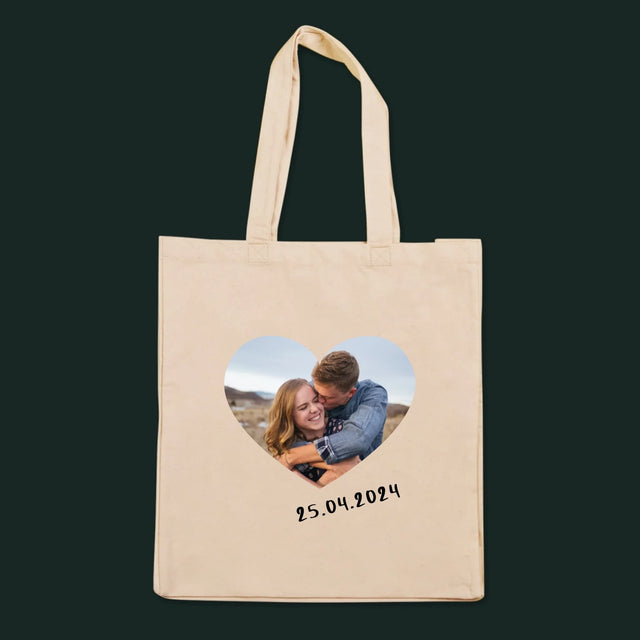 Fotka A Textem: Fotka V Srdci - Plátěná Taška