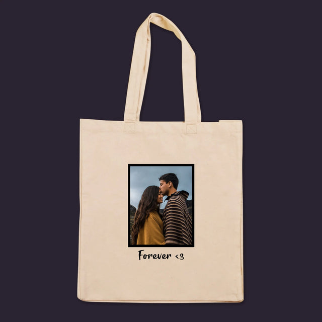 Fotka A Textem: Fotka V Rámečku - Plátěná Taška