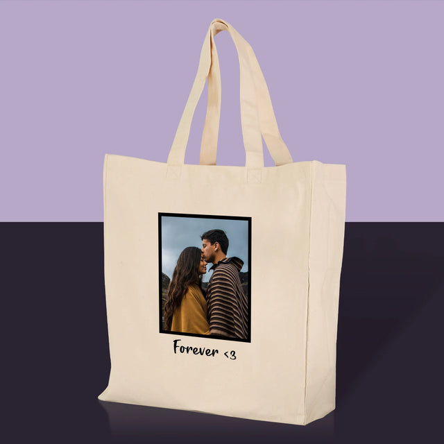Fotka A Textem: Fotka V Rámečku - Plátěná Taška