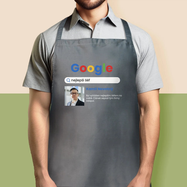 Fotka A Textem: Nejlepší Šéf Výsledek Google - Zástěra