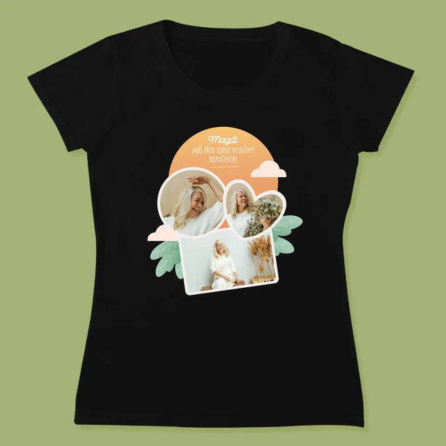 Fotokoláž: Vysněný Odpočinek - Damské Tričko