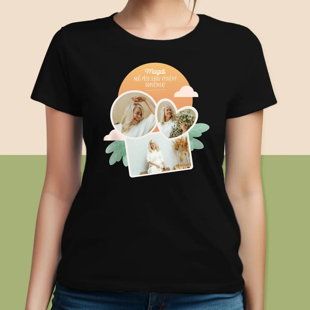 Fotokoláž: Vysněný Odpočinek - Damské Tričko