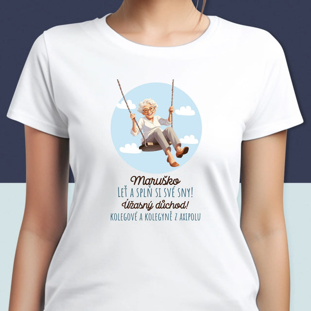 Jméno A Nápis: Splň Si Své Sny - Damské Tričko