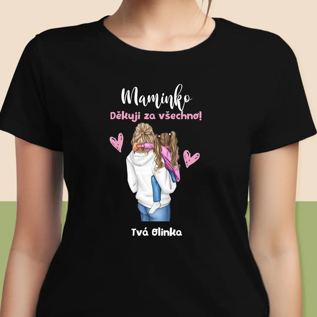 Designér Postav: Máma S Dítětem - Damské Tričko