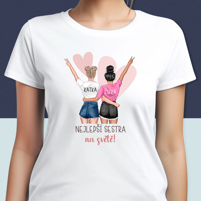 Designér Postav: Nejlepší Sestra Na Světě - Damské Tričko