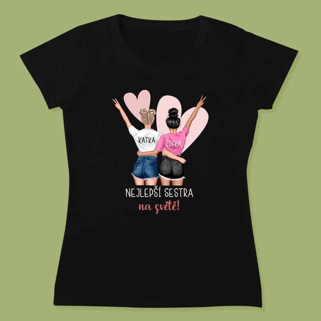 Designér Postav: Nejlepší Sestra Na Světě - Damské Tričko