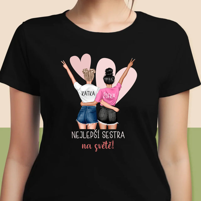 Designér Postav: Nejlepší Sestra Na Světě - Damské Tričko