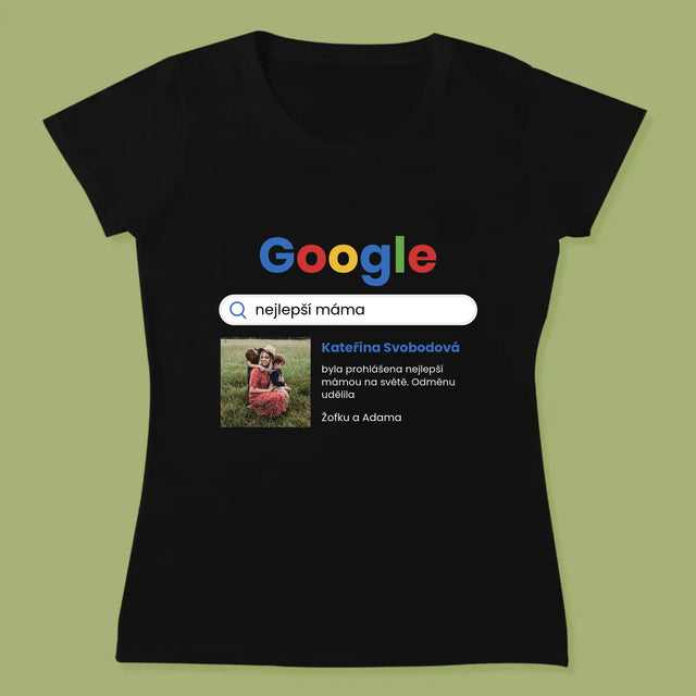Fotka A Textem: Nejlepší Máma Výsledek Google - Damské Tričko