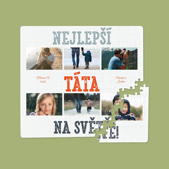 Fotokoláž: Nejlepší Táta Na Světě Snímky - Puzzle