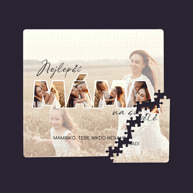 Slovo Z Fotek: Nejlepší Máma Na Světě Fotografie - Puzzle