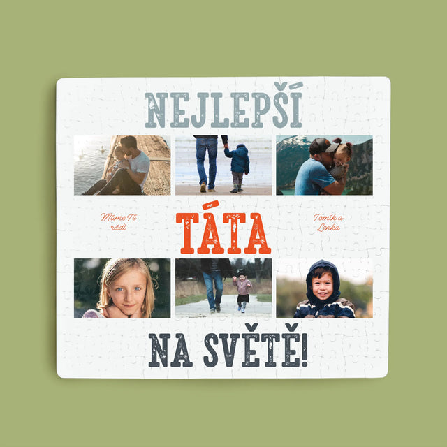 Fotokoláž: Nejlepší Táta Na Světě Snímky - Puzzle