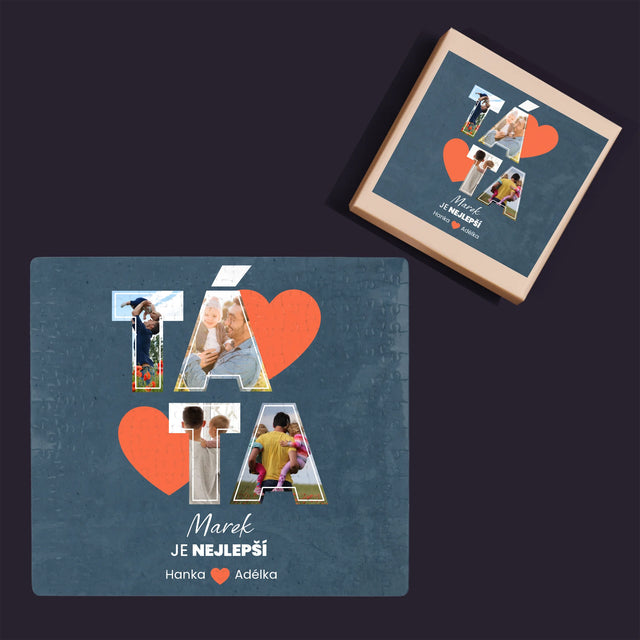 Fotokoláž: Táta Je Nejlepší - Puzzle