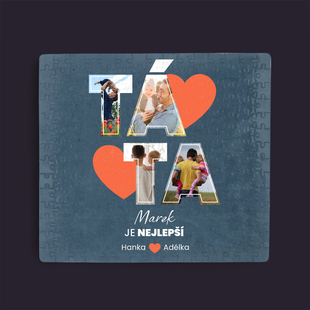 Fotokoláž: Táta Je Nejlepší - Puzzle