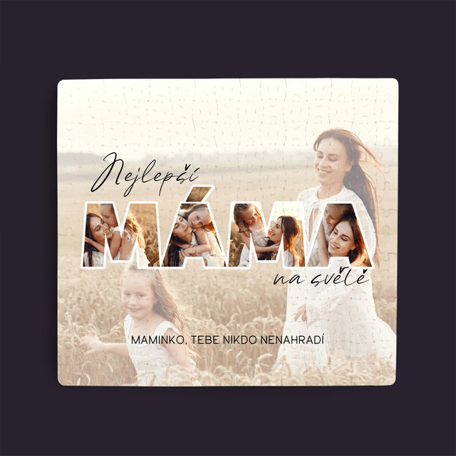 Slovo Z Fotek: Nejlepší Máma Na Světě Fotografie - Puzzle