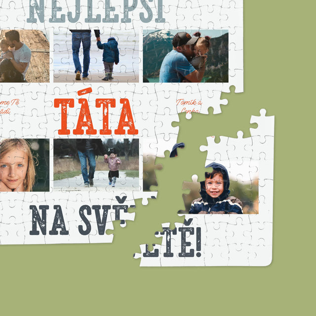 Fotokoláž: Nejlepší Táta Na Světě Snímky - Puzzle