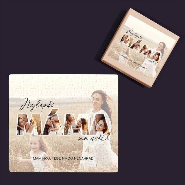 Slovo Z Fotek: Nejlepší Máma Na Světě Fotografie - Puzzle