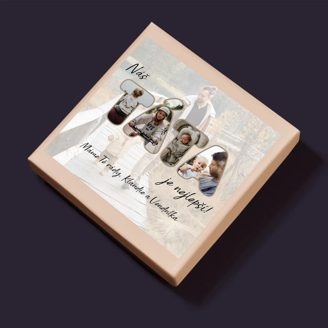 Slovo Z Fotek: Náš Táta Je Nejlepší - Puzzle