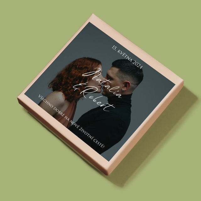 Fotka A Textem: Svatební Fotka Přání - Puzzle