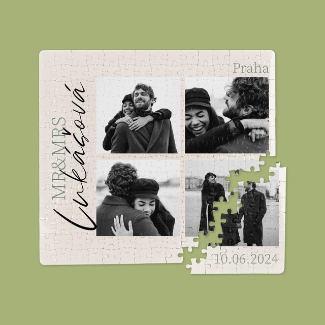Fotokoláž: Mr&Mrs Svatební - Puzzle