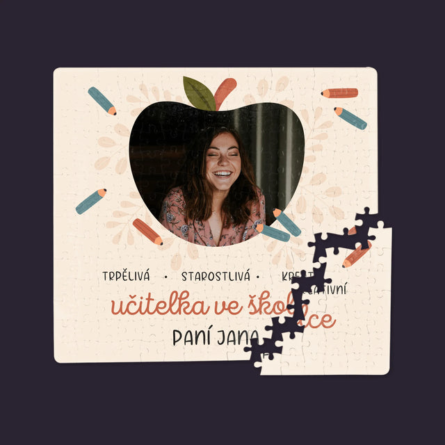 Fotka A Textem: Učitelka Ve Školce - Puzzle