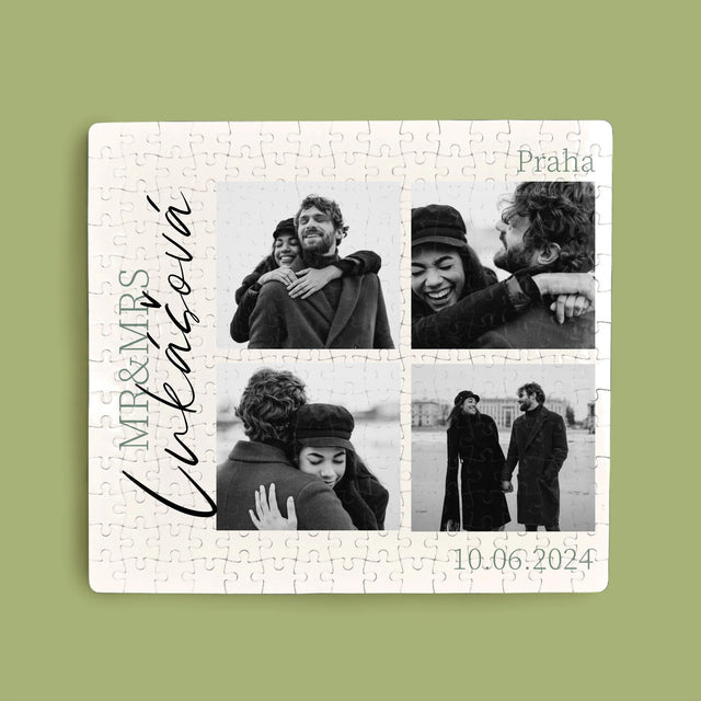 Fotokoláž: Mr&Mrs Svatební - Puzzle