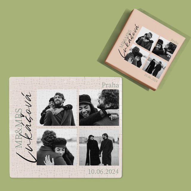 Fotokoláž: Mr&Mrs Svatební - Puzzle