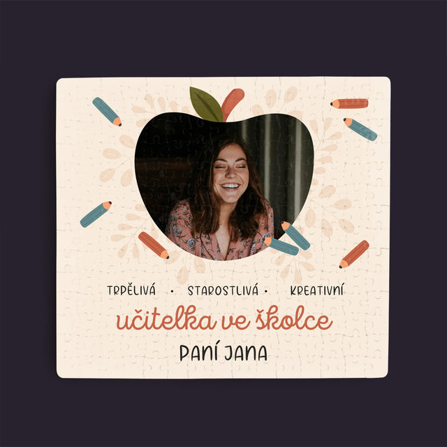 Fotka A Textem: Učitelka Ve Školce - Puzzle