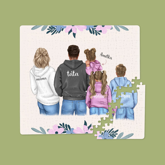 Designér Postav: Rodina S Dětmi - Puzzle