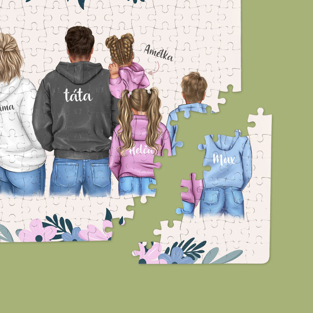 Designér Postav: Rodina S Dětmi - Puzzle