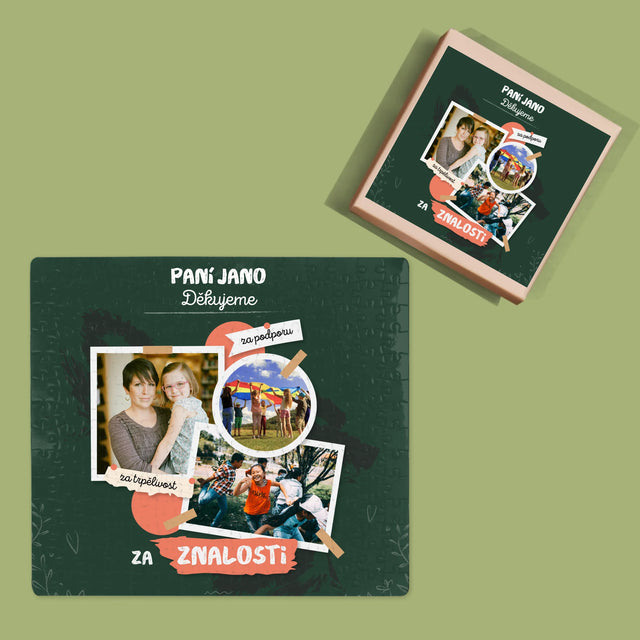 Fotokoláž: Děkujeme Za Znalosti - Puzzle