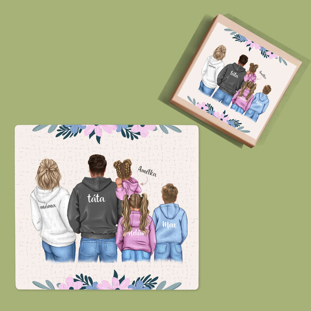 Designér Postav: Rodina S Dětmi - Puzzle