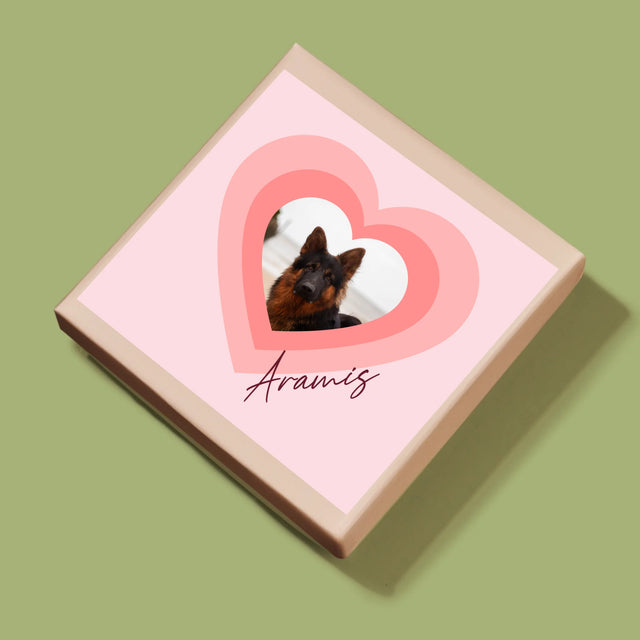 Fotka A Textem: Fotka Mazlíčka V Srdci - Puzzle