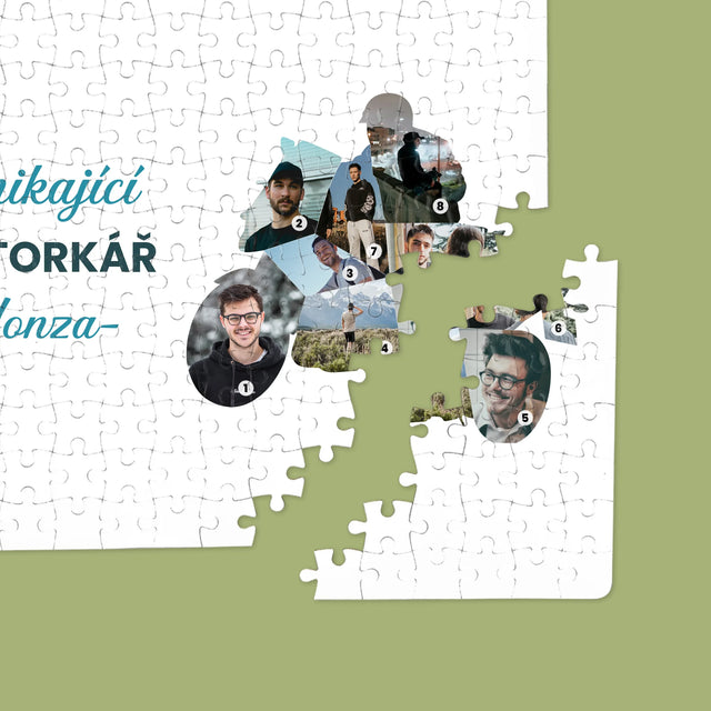 Tvar Z Fotek: Vynikající Motorkář - Puzzle