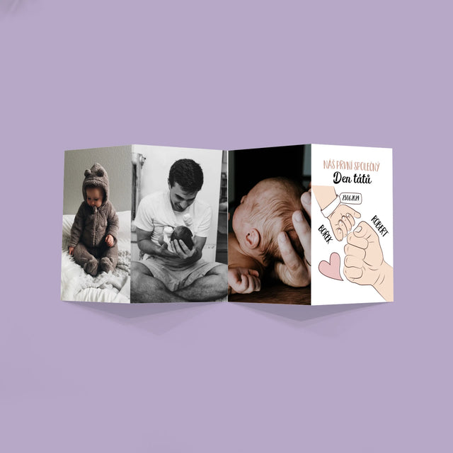 Jméno A Nápis: První Společný Den Tátů - Velká Harmonika Z Fotografií