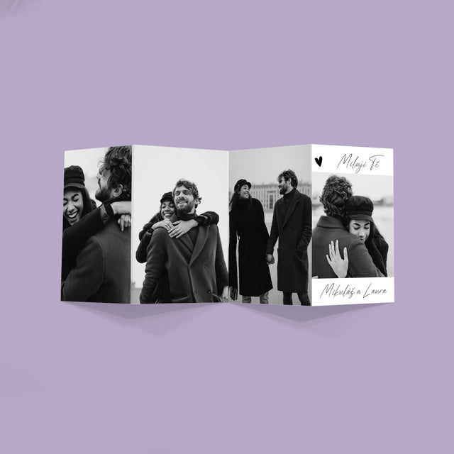 Fotokoláž: Miluji Tě - Velká Harmonika Z Fotografií