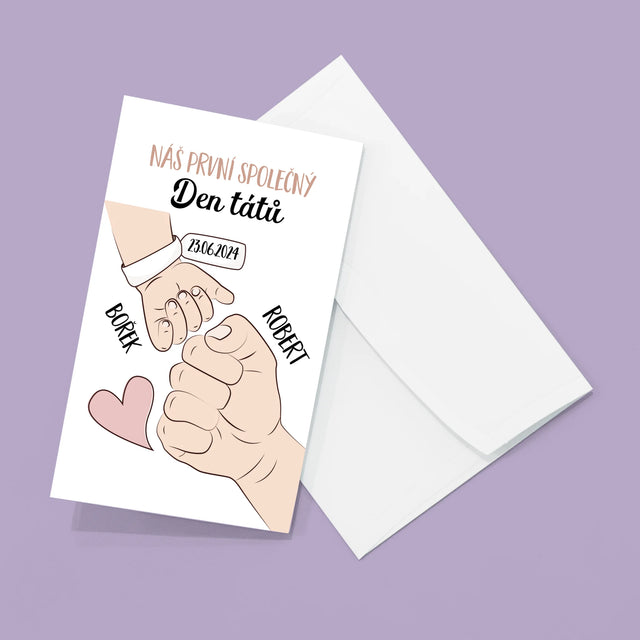 Jméno A Nápis: První Společný Den Tátů - Velká Harmonika Z Fotografií