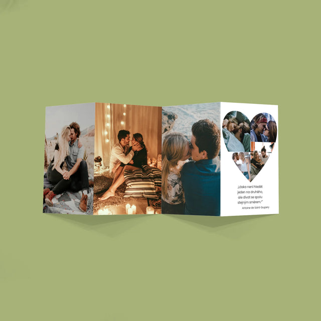 Fotokoláž: Fotky V Srdci - Velká Harmonika Z Fotografií