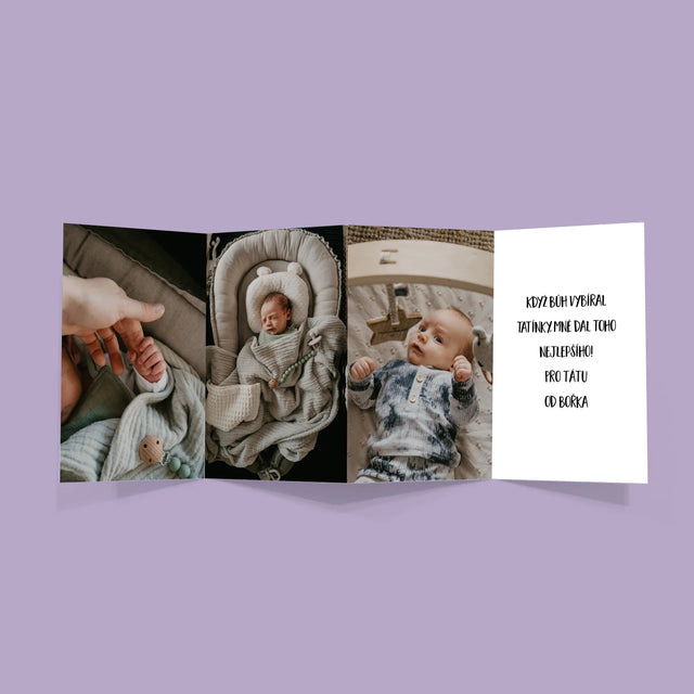 Jméno A Nápis: První Společný Den Tátů - Velká Harmonika Z Fotografií