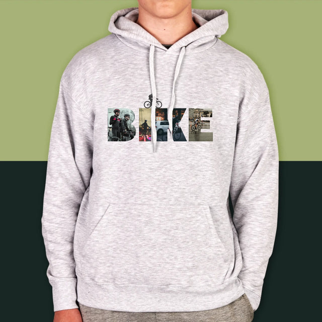 Slovo Z Fotek: Bike - Pánská Mikina S Kapuci