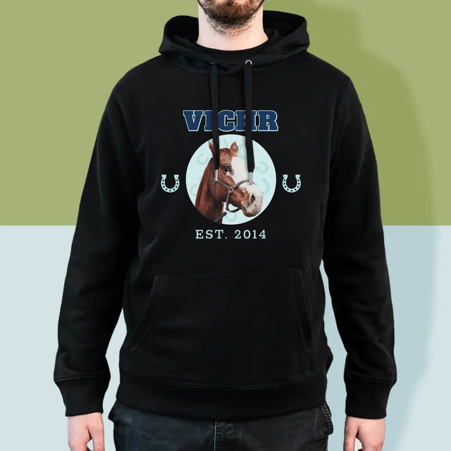 Tvoje Postava: Tvůj Kůň - Pánská Mikina S Kapuci