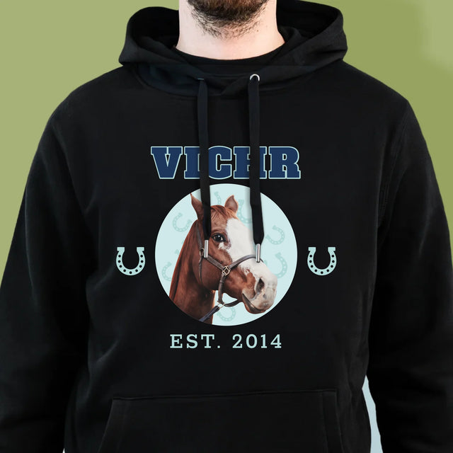 Tvoje Postava: Tvůj Kůň - Pánská Mikina S Kapuci