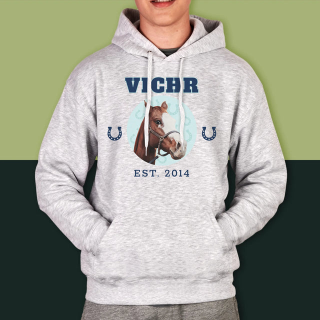 Tvoje Postava: Tvůj Kůň - Pánská Mikina S Kapuci