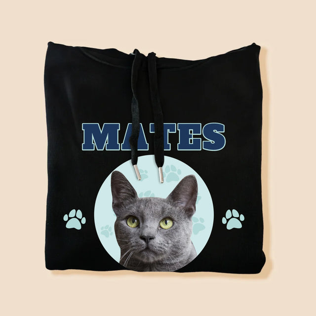 Tvoje Postava: Tvoje Kočka - Pánská Mikina S Kapuci