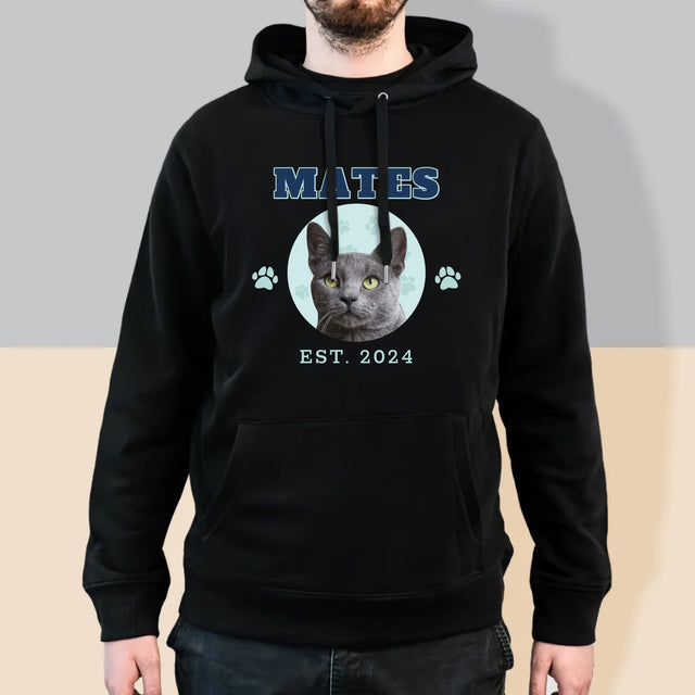 Tvoje Postava: Tvoje Kočka - Pánská Mikina S Kapuci